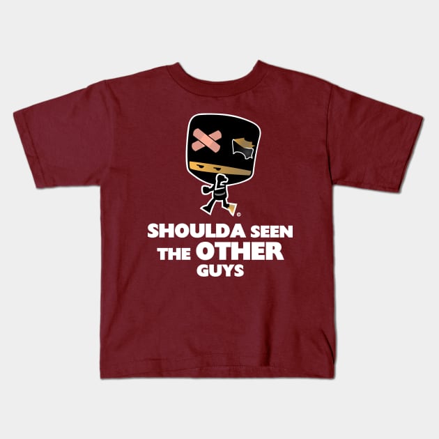 Shoulda Seen the Other Guys Kids T-Shirt by Fusionbug